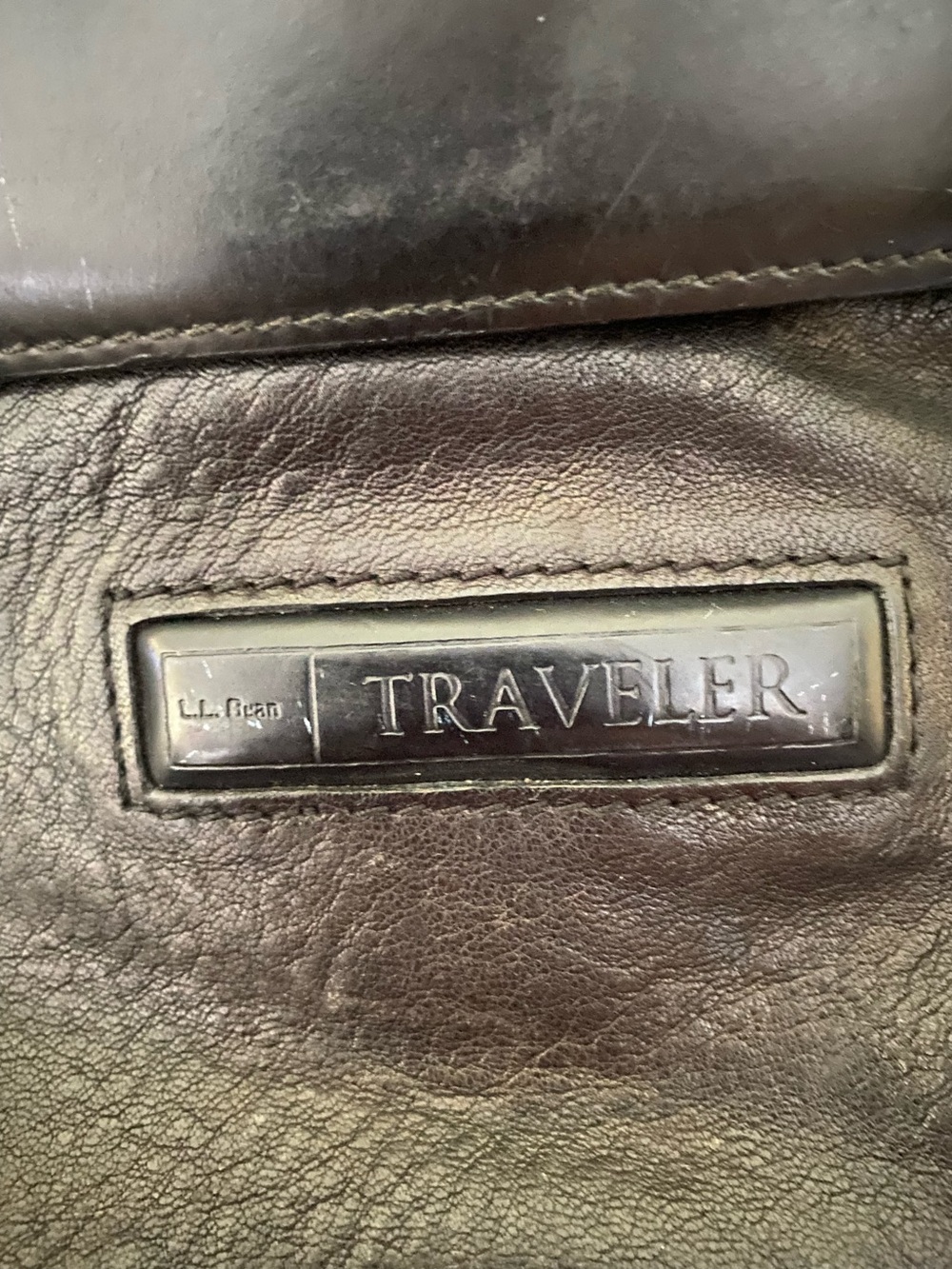 Black Leather Sling Bag - Llbean - Picture 5 of 7